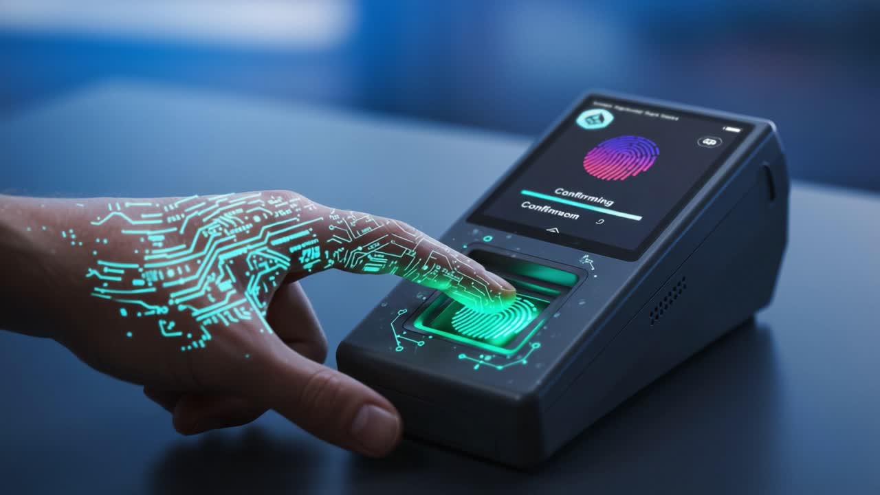 Innovative Fingerprint Scanner Technology Demonstrates Biometric Security with Seamless User Interaction and Advanced Digital Features for Enhanced Authentication