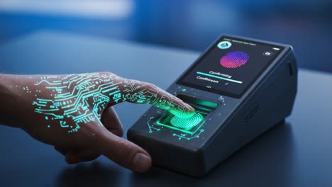 innovative fingerprint scanner technology demonstrates biometric security with seamless user interaction and advanced digital features for enhanced authentication