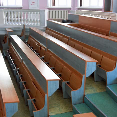 empty lecture hall in university