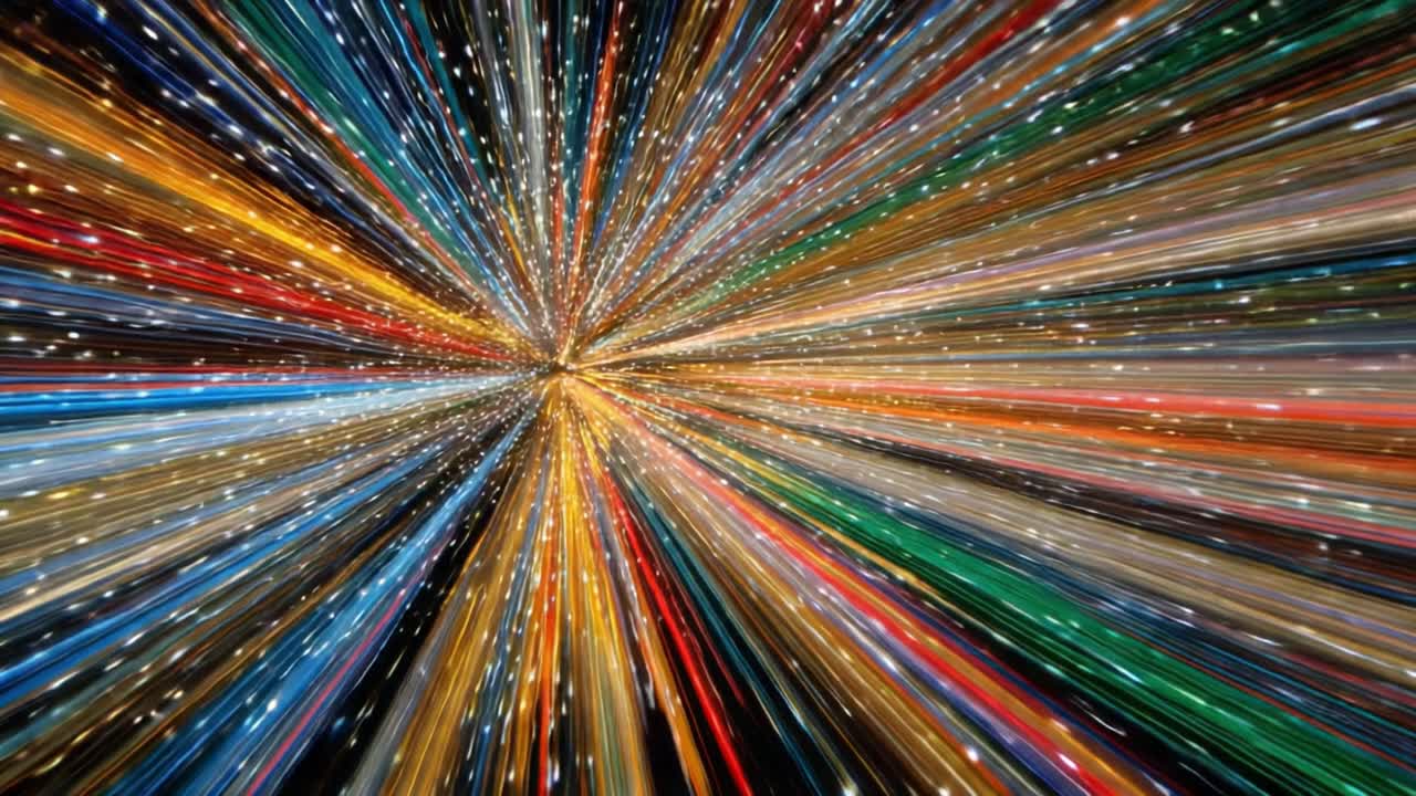 Vibrant Streams of Light: An Abstract Journey Through Colorful Energy and Motion, Capturing the Essence of Dynamic Radiance and Visual Splendor