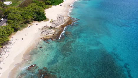 Hermosa-Costa-Del-Parque-De-La-Playa-De-Kailua-En-Oahu-Hawaii-Usa