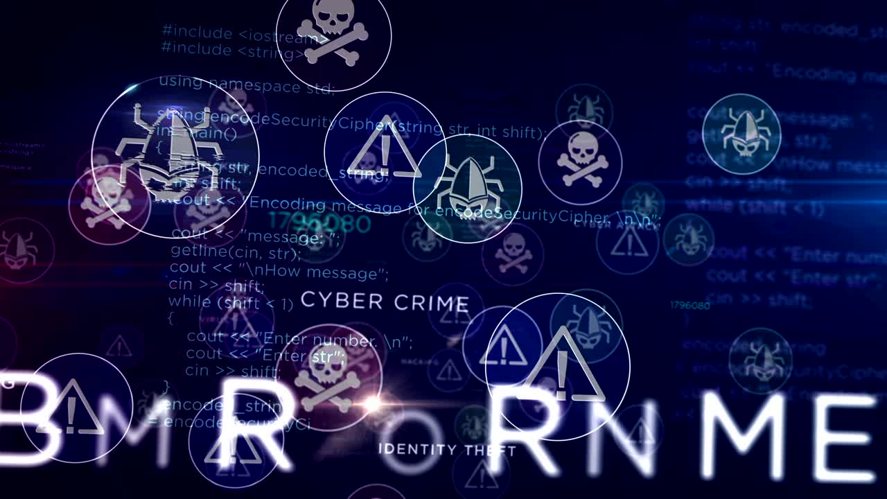 사이버 범죄 기호 루프