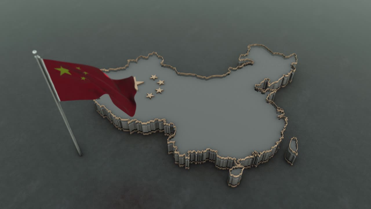 el fondo del mapa de china 4k