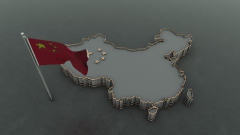 el fondo del mapa de china 4k