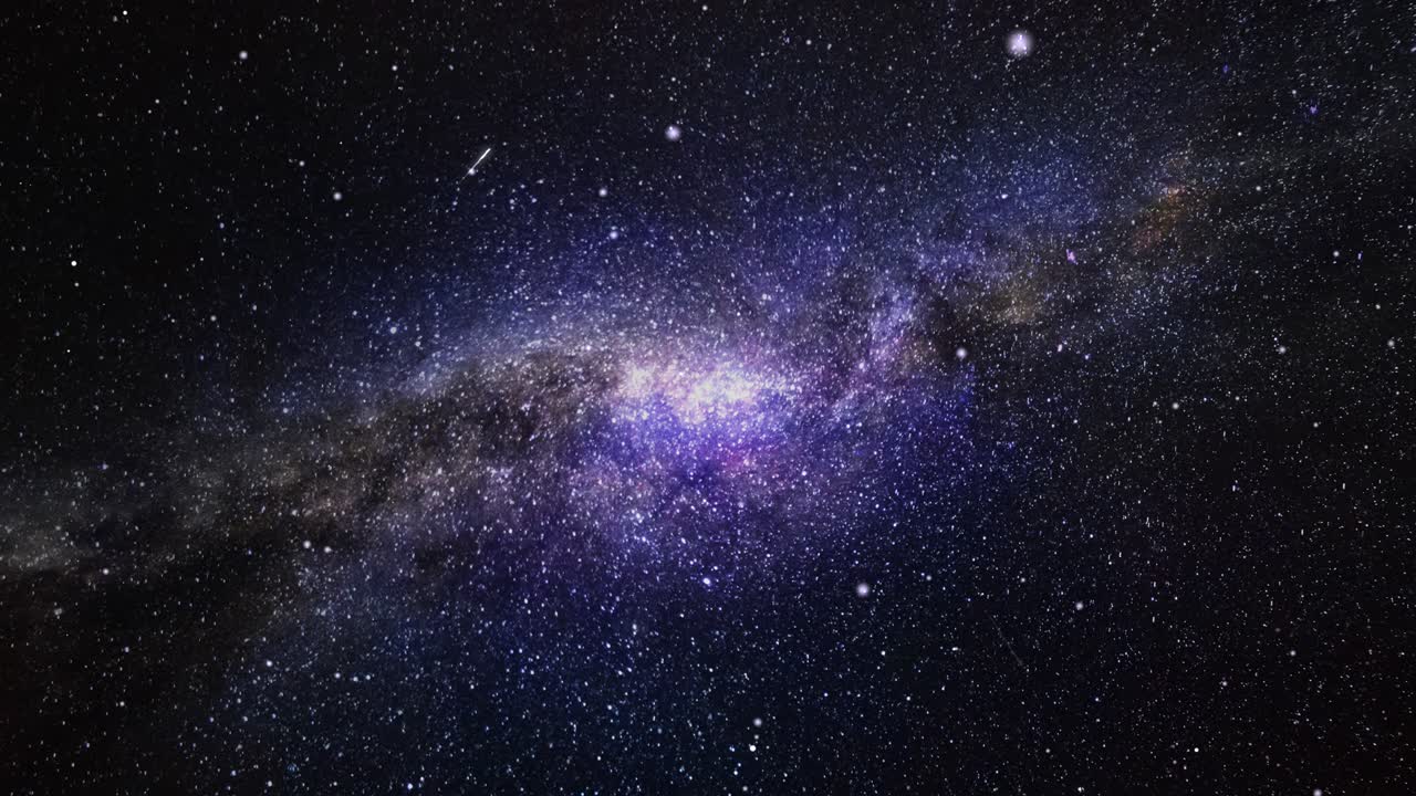 추상적인 성운 우주 여행 루프 배경