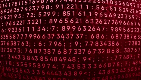 Abstract Red Binary Code Background