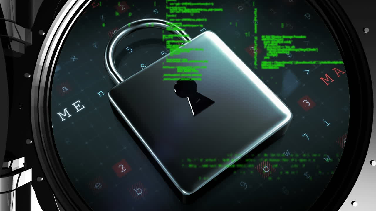 y códigos de programa en una cerradura de bóveda