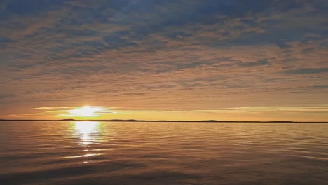 Time-Lapse-Of-Curonian-Spit-And-Lagoon-at-Sunset