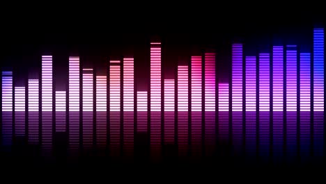 spectrum van de audio-equalizer