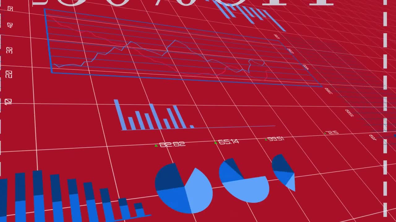 animación de las estadísticas y el procesamiento de datos financieros en la red