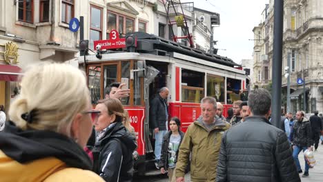 taksim tram in istanbul