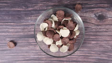 mixed cereal in a bowl