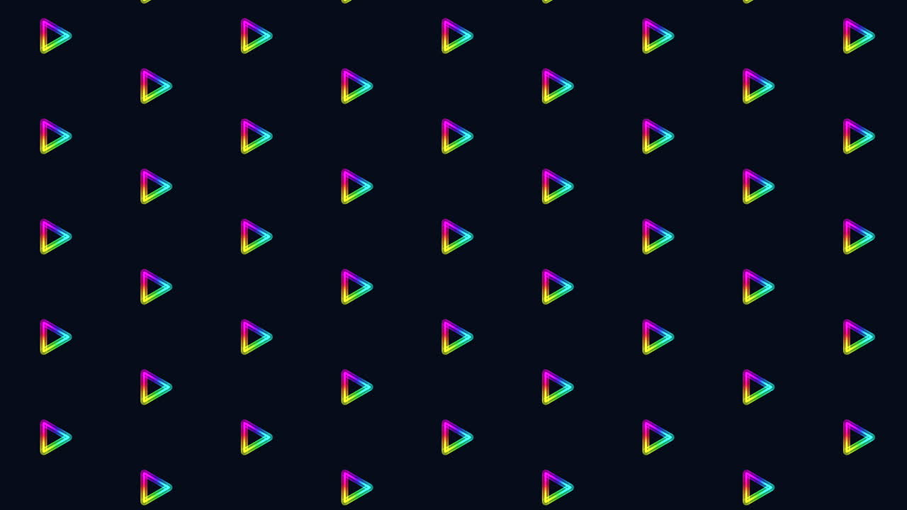 A vibrant and symmetrical zigzag pattern of colorful triangles on a black background. The varying colors create a dynamic design suitable for web, print, or presentation backgrounds