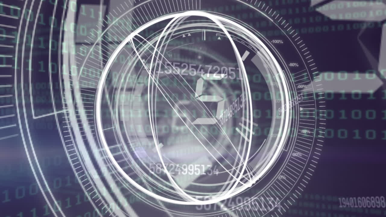 Animation of scope scanning over binary coding data processing