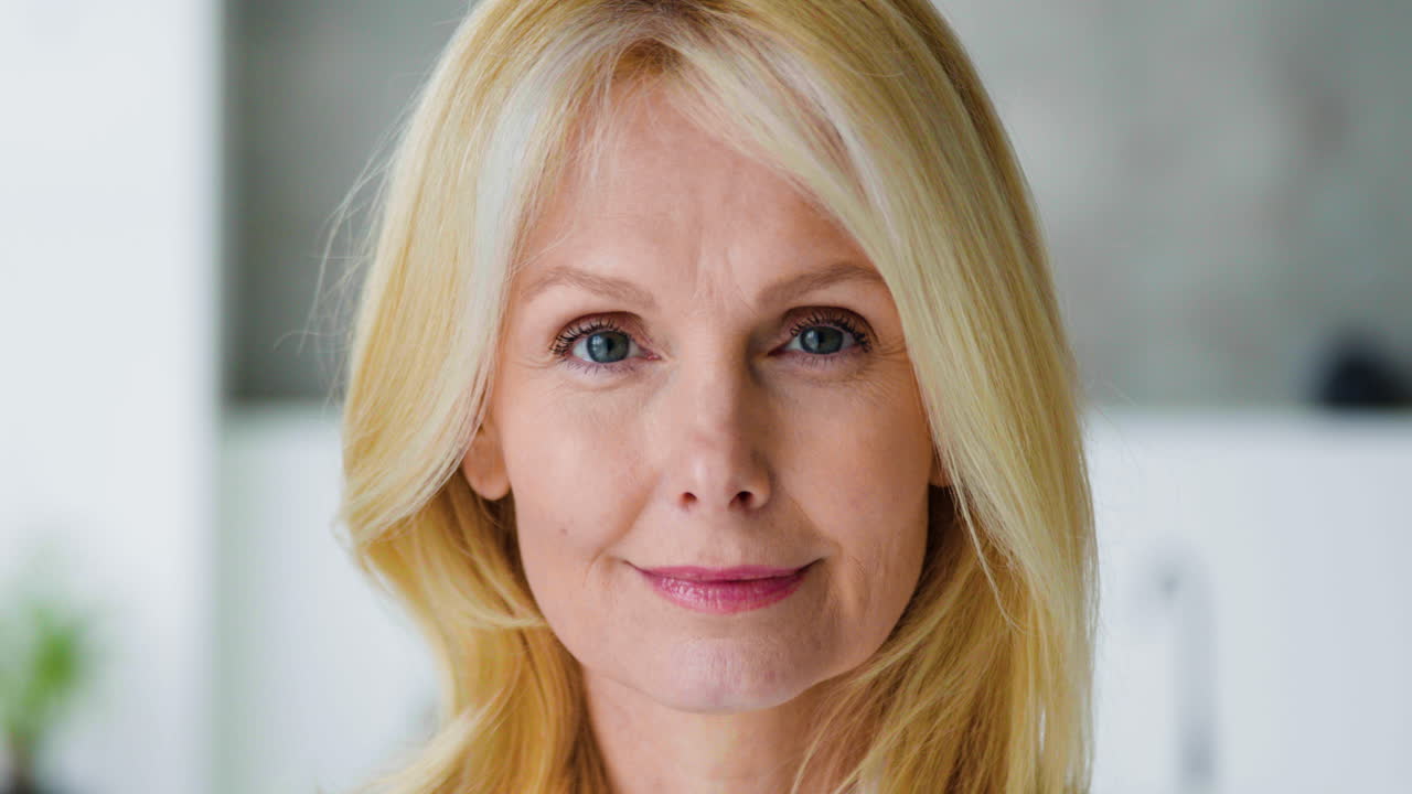 Mature blonde woman