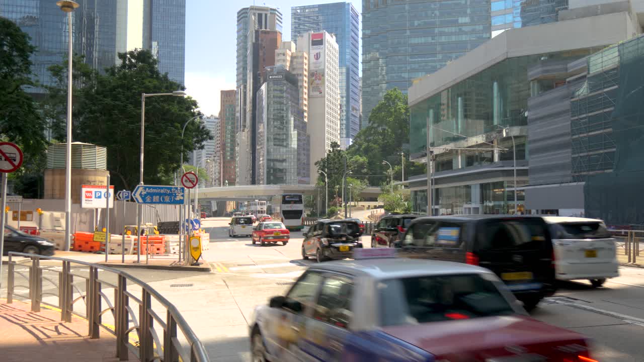 City highway junction, commuting traffic transportation, urban buildings
