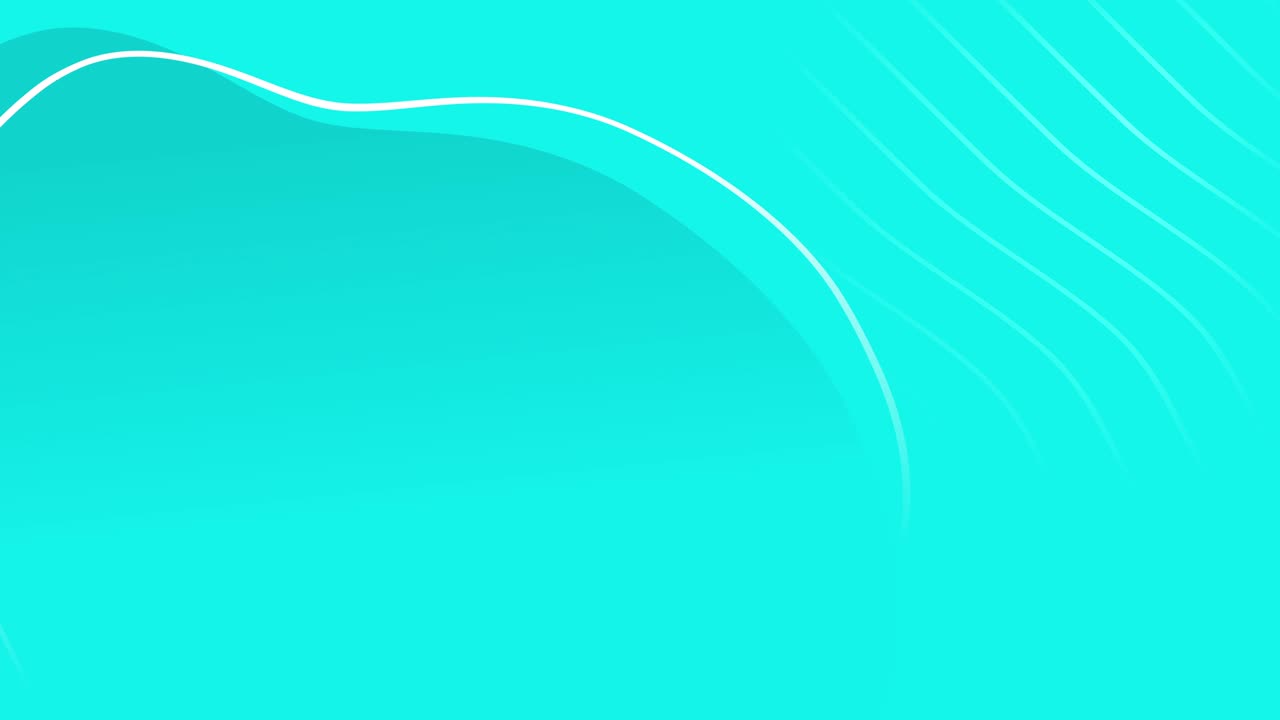 4k azul claro verde abstracto circular animado fondo ondulado. animado de color océano turquesa líquido en bucle.