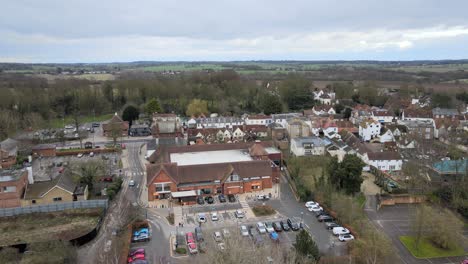 sainsburys supermercado astillado ongar essex imágenes aéreas