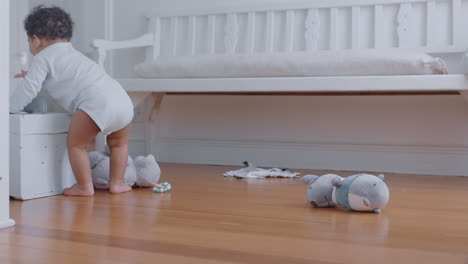 happy baby boy playing with toys at home cute toddler learning having fun enjoying childhood