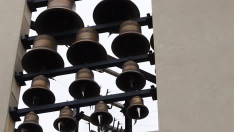 tilt down of the carillon bells at saint barnabas episcopal church, scottsdale