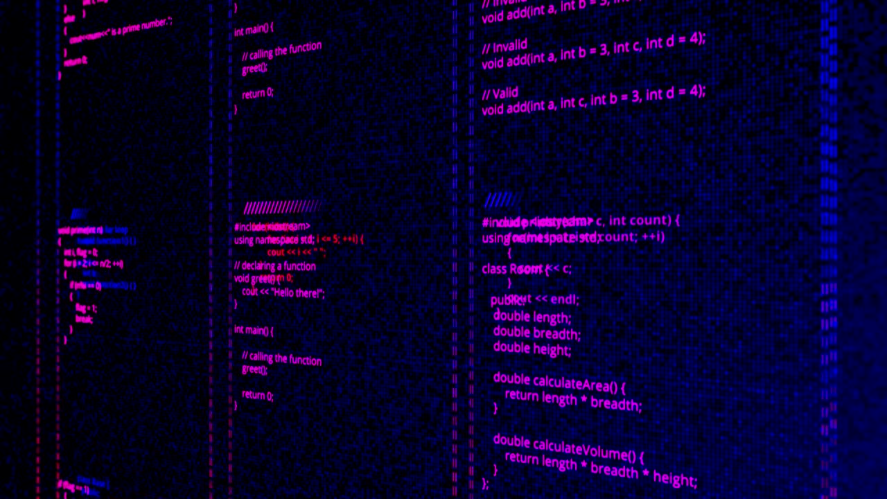 Close-up of computer code