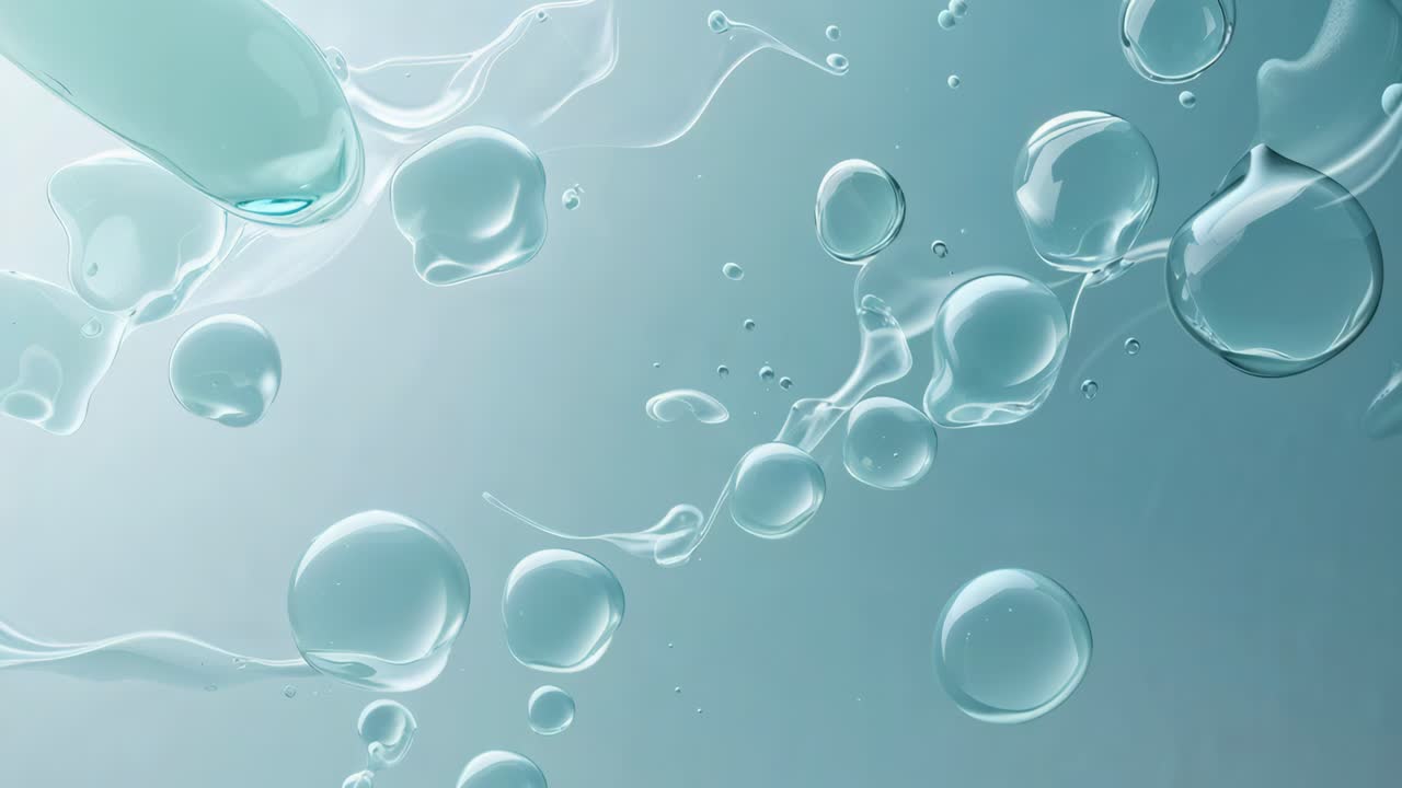 Abstract Water Bubbles Background