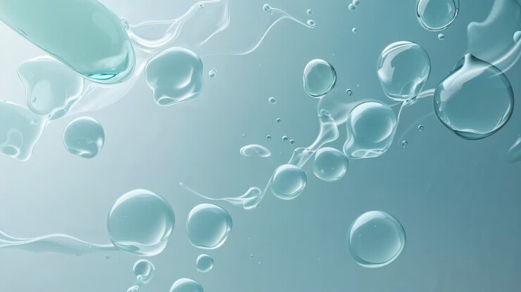 Abstract Water Bubbles Background