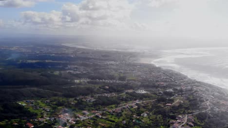 drone shot of figueira da foz