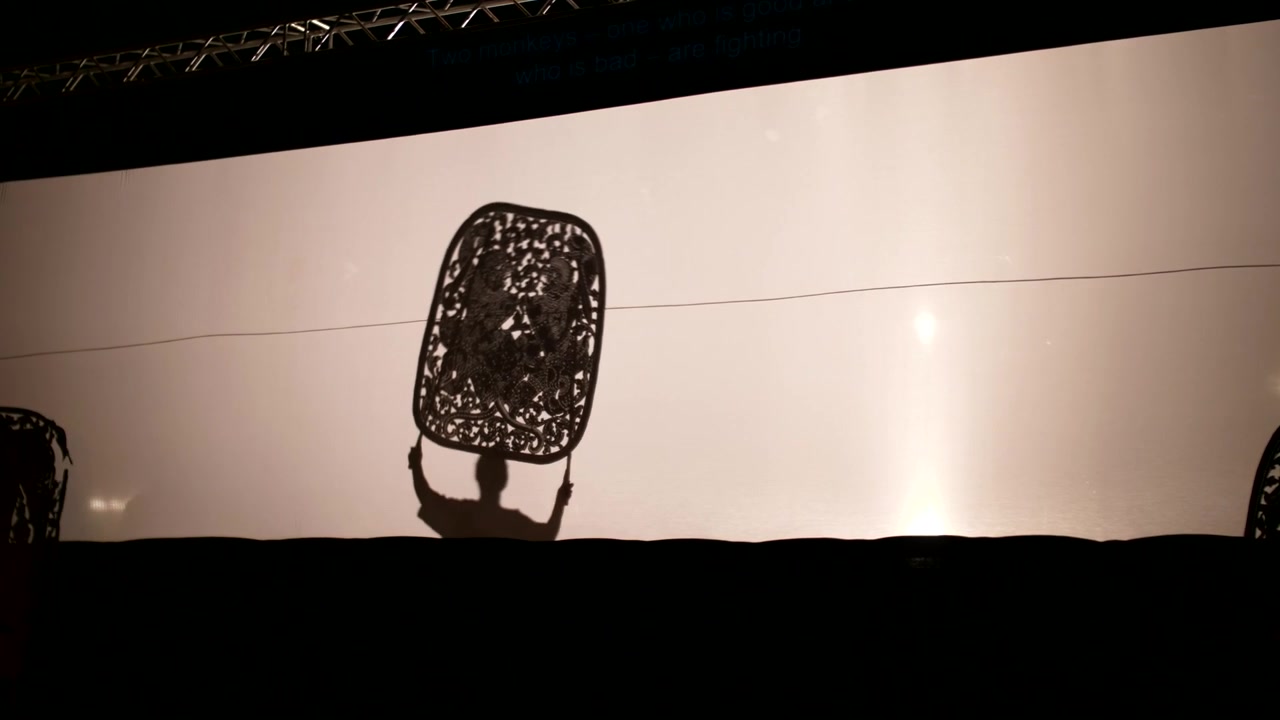 Ombra di burattini tradizionali.