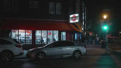 lee's deli, west philadelphia, night