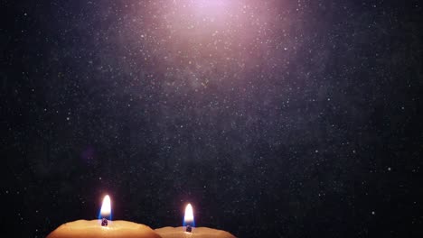 luz de la vela - la llama parpadeante de las velas conmemorativas - conmemorar, llorar y encontrar consuelo en el cálido resplandor del recuerdo