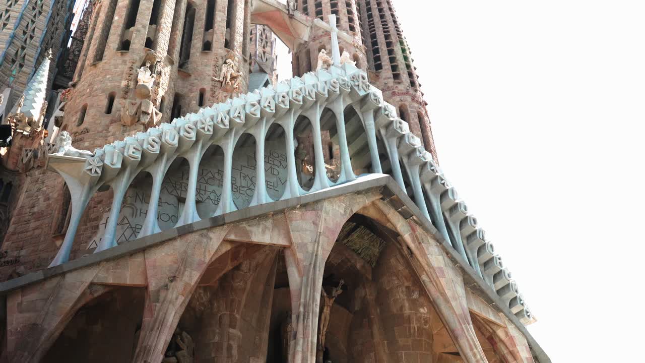 Closeup of Sagrada Familia in Barcelona