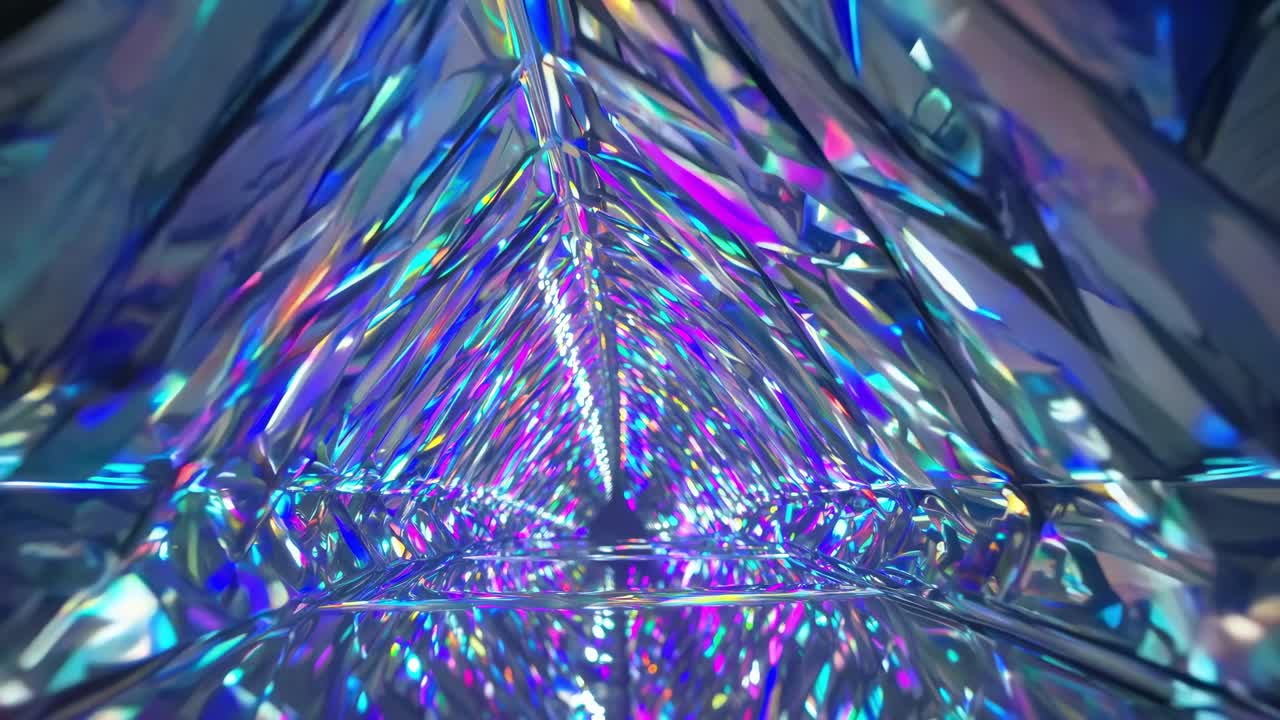 추상적인 크리스탈 터널