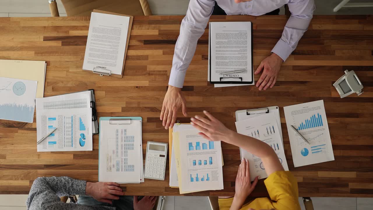 colaboración en el equipo empresarial