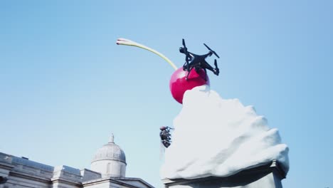 fourth-plinth, trafalgar square, london, england - 19-july-2022, heather phillipson's the end sculpture