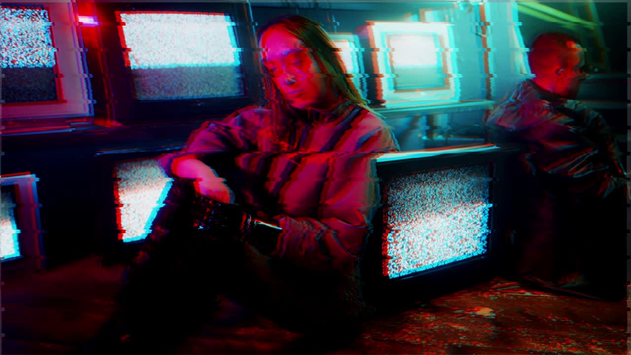 Glitch Channel Line Effect