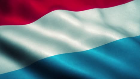 luxembourg flag waving in the wind. national flag of luxembourg. sign of luxembourg seamless loop animation. 4k