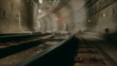 dark old abandoned metro subway tunnel