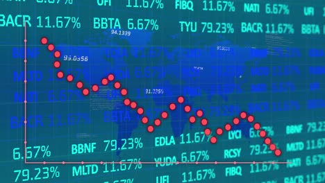 Animación-De-Gráficos-Y-Datos-Financieros-Sobre-Fondo-Verde