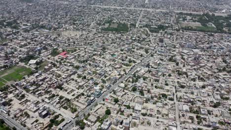 the compact rooftops of jalalabad from above