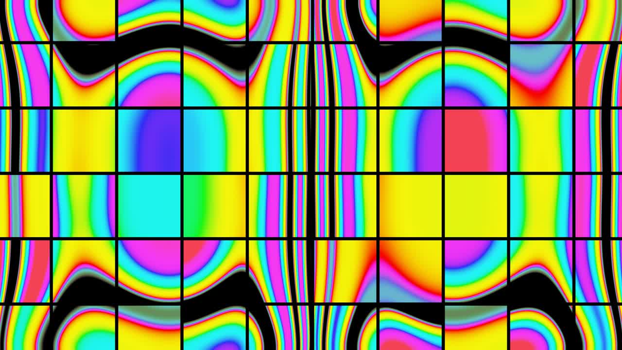 Multicolored bright flowing fascinating background VJ Loop
