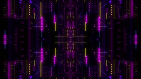 unidad de procesamiento central futurista voladora. renderizado en 3d
