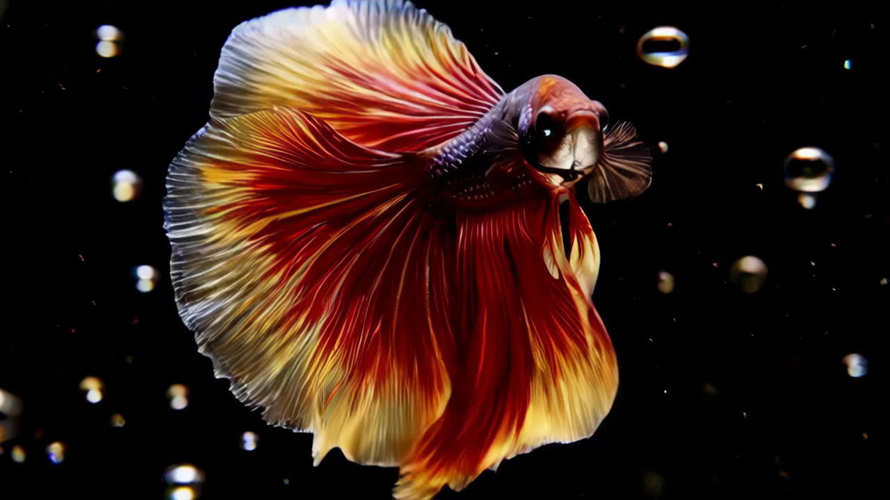 Betta Fish in Motion