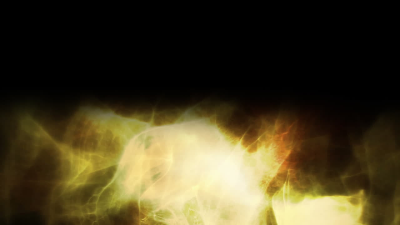 Luci incandescenti su sfondo nero