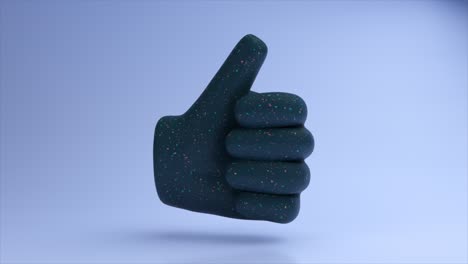 3d thumbs up icon