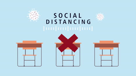 social distancing in classroom