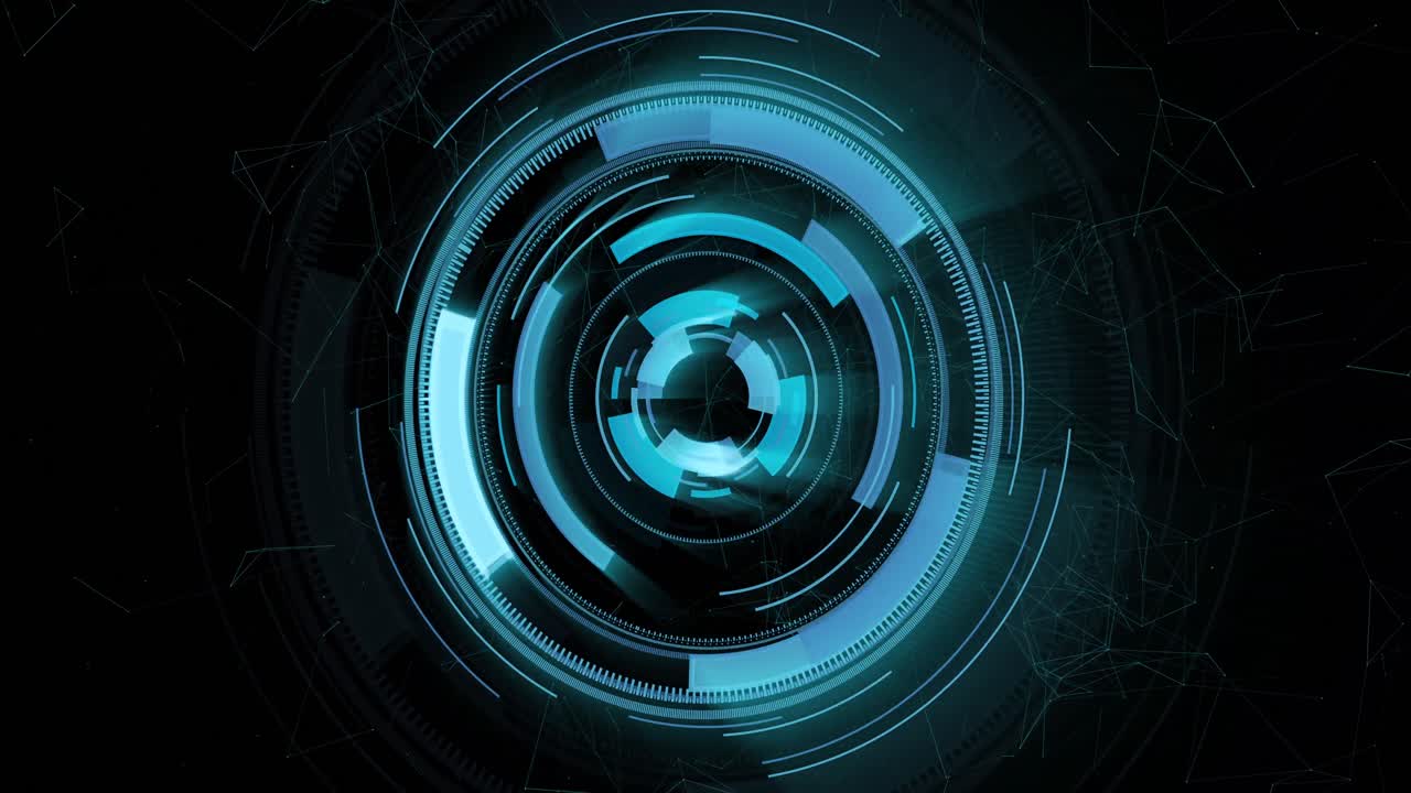 Animation of scopes scanning on black background