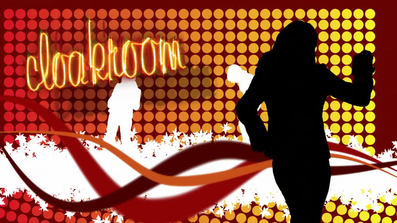 나이트클럽에서 춤을 추는 주식 애니메이션