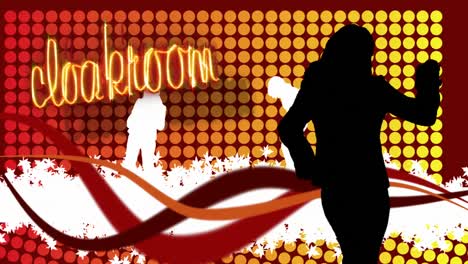 animación de stock de baile en un club nocturno