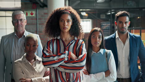 diverse and confident business team